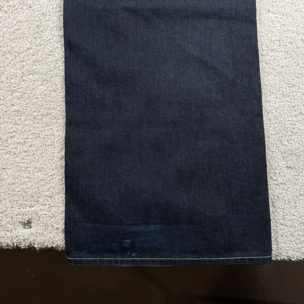 True Religion Ricky Jeans Mens 40 Dark Wash Denim Straight Leg Made in USA 40X35